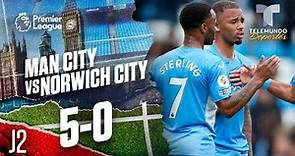 Highlights & Goals | Man City vs. Norwich City 5-0 | Premier League | Telemundo Deportes