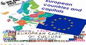 European Map: Countries and Capitals / Countries and Capitals of Europe / Europe Map / Map of Europe