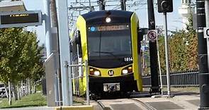 LA Metro Rail: 2015-16 Kinki Sharyo P3010 Expo Line at Expo Park/USC Station
