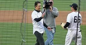 Hiroki Kuroda First Pitch Yankees Game 4/19/23 HD
