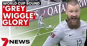 'Grey Wiggle' goalkeeper Andrew Redmayne sends Socceroos to the World Cup! | 7NEWS