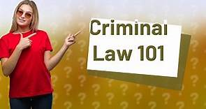 What Are the Basics of Criminal Law? Understanding Its Definition, Sources, and Purposes