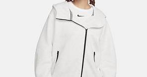 Nike Sportswear Tech Fleece 女款寬版全長式拉鍊連帽上衣。Nike TW