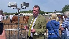 Farming Minister Mark Spencer at Devon County Show