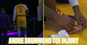Andre Drummond Leaves Game After Suffering Toe Injury In Lakers Debut