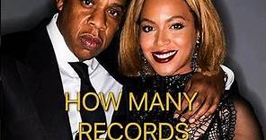 How many records have Beyoncé and Jay-Z each sold?
