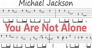 Michael Jackson - You Are Not Alone / Guitar Solo Tab+BackingTrack