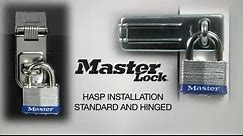Master Lock | Hasp Installation - Standard and Hinged Hasps