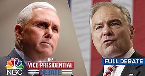 The Vice-Presidential Debate: Tim Kaine And Mike Pence (Full Debate) | NBC News