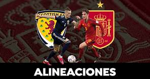 Escocia - España: Alineaciones OFICIALES del partido de clasificación para la Eurocopa 2024