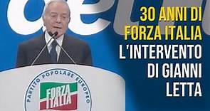 30 anni di Forza Italia, l'intervento di Gianni Letta