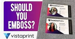 VistaPrint Business Cards Review with Embossed Gloss | Is It Worth It?