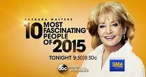 First Look at Barbara Walters' 'The 10 Most Fascinating People of 2015'