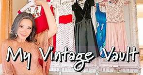 Thrifting Vintage Clothing - Try On Haul of my Second Hand Dresses - Goodwill - Estate Sale & Thrift