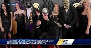 Slipknot appears at Grammys with late bassist's daughter, Kelly Osbourne