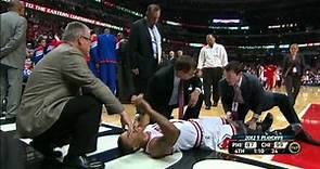 Derrick Rose Injury (Full highlight), Game 1 2012 NBA Playoffs 4,28,12-1.m4v