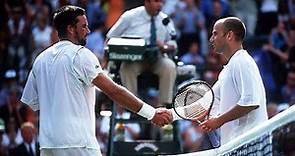Andre Agassi vs Patrick Rafter 2001 Wimbledon SF Highlights