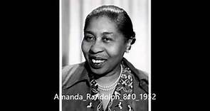born Sept. 2, 1896 Amanda Randolph "I've Got Something In My"