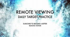 Remote Viewing Daily Target Practice - Jan 1, 2020