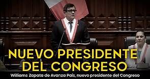 Williams Zapata de Avanza País, nuevo presidente del Congreso: Así votaron los congresistas