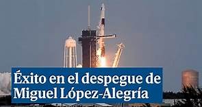 El astronauta Miguel López Alegría despega hacia la Estación Espacial Internacional en una misión