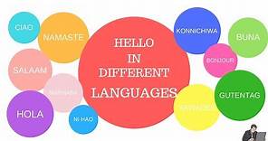 HOW TO SAY HELLO IN DIFFERENT LANGUAGES WITH PRONUNCIATION !