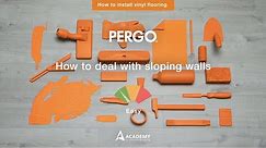 Installing Pergo vinyl flooring - How to install a vinyl floor in a room with sloping walls