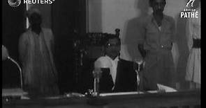 INDIA: Trial of Gandhi assassin Nathuram Godse begins in New Delhi (1948)