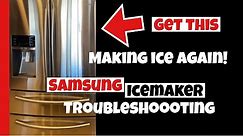 Samsung Ice Maker Not making ice! 4 things you can do to get your ice maker working again. #DIY