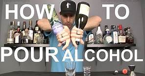 How To Free Pour Alcohol Without a Jigger - Bartending101