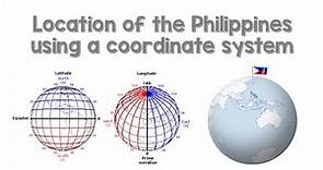 Location of the Philippines using a Coordinate System | Animation