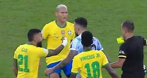 Nicolás Otamendi Vs Marquinhos Argentina Fight Vs Brazil Furious Moments Copa America Final 2021
