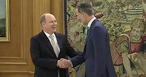 S.M. el Rey recibe al príncipe Alberto de Mónaco en el Palacio de la Zarzuela