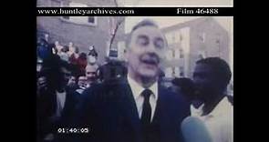 Eugene McCarthy campaigns in 1968. Archive film 46488