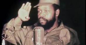 Leader of Nigeria's secessionist state of Biafra speaks in 1969