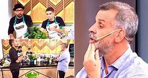 Christian Petersen fue sorprendido por un participante de El gran premio de la cocina