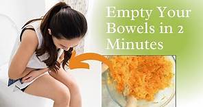 Empty Your Bowels in 2 Minutes With This 2 Ingredient Mixture