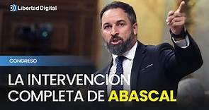 La intervención completa de Abascal contra Sánchez y el Gobierno