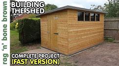 DIY Building A Shed From Scratch - Complete Project (Fast Version)