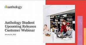 What's new in Anthology Student 23 Release Webinar