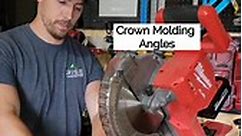 How to Cut crown molding #crownmolding #miltersaw #angles | Go Build Stuff