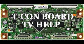LCD TV Repair Tutorial - T-Con Board Common Symptoms & Solutions - How to Replace T-Con Board