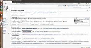 Wikipedia Grundlagen: Beobachtungslisten