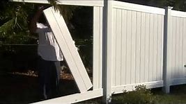 How to install a vinyl fence