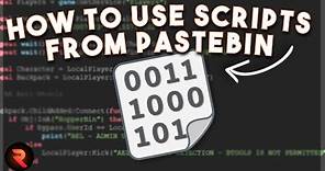 How to use scripts from pastebin