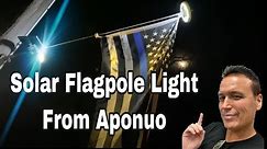 Solar Flag Pole LED Light by Aponuo