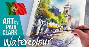 How to Paint a Watercolour Scene in Portugal