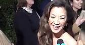 Michelle Yeoh chats at the Golden Globes
