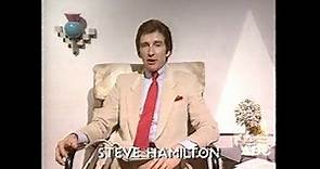 Scottish TV announcer Steve Hamilton in-vision 27th December 1986