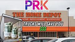 Home Depot Trucks will save you money